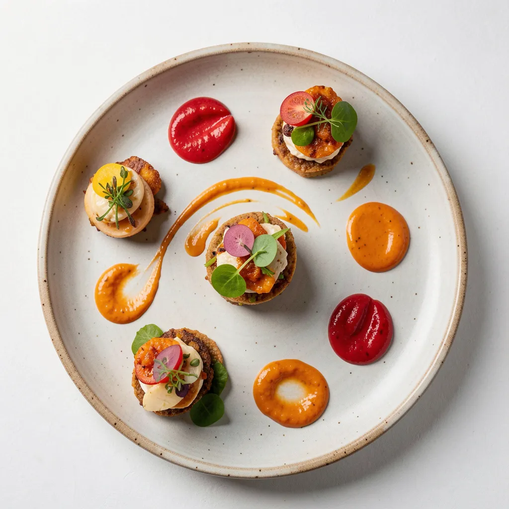 Monochromatic food styling approach